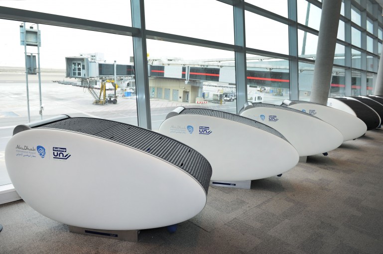 Международный аэропорт Абу Даби позволяет путешественникам отдохнуть в коконе