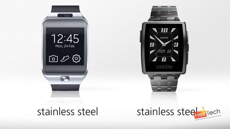 Часы Samsung Gear 2 против Pebble Steel
